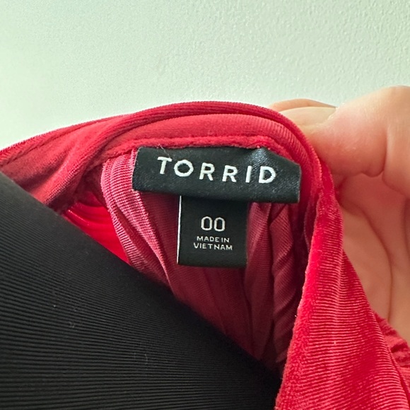 Torrid Velvety Red Top - Picture 2 of 6